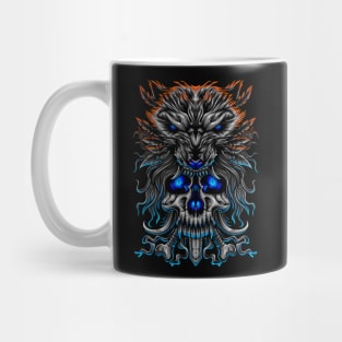 Wolf inside Mug